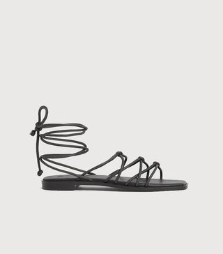 H&M + Strappy Leather Sandals