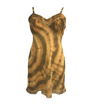 Mayaro + Orange and Green Tie Dye Slip Dress by Mayaro