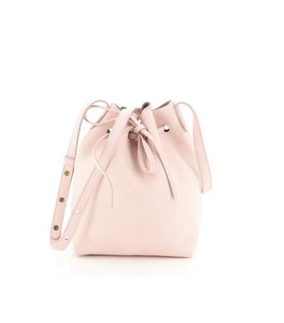 Mansur Gavriel + Bucket Bag Tumbled Leather Mini