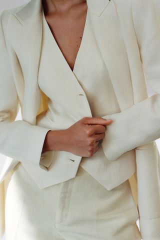 Zara + Short Masculine Waistcoat
