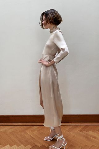 Zara + Limited Edition Satin Dress
