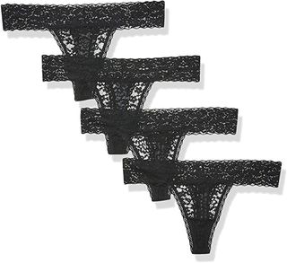 Amazon Essentials + 4-Pack Lace Stretch Thong Panty