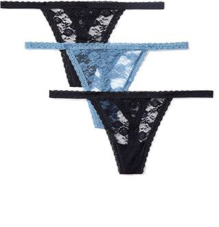 Iris & Lilly + Soft Lace String Thong Panty, Multipack