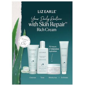 Liz Earle + Your Daily Routine With Skin Repair Rich Cream Kit (Worth £76)