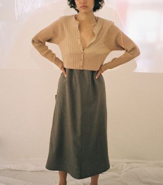 Chelsea Mak + Mia Cardigan in Caramel