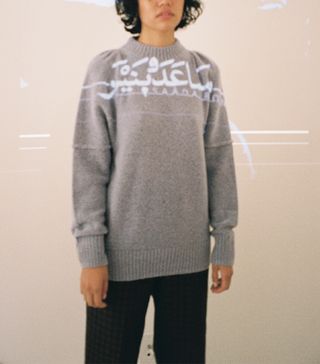 Chelsea Mak + Luisa Mock Neck Sweater in Mink