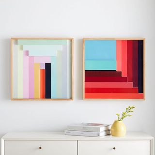 Margo Selby + Colorblock Lacquer Wall Art