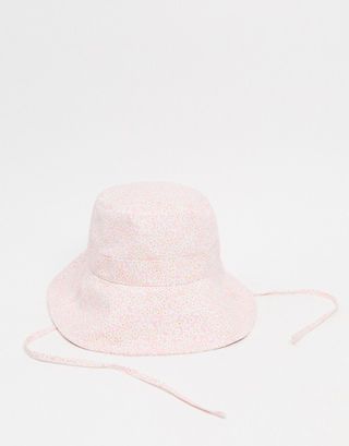 Monki + Daisy Recycled Cotton Floral Print Bucket Hat