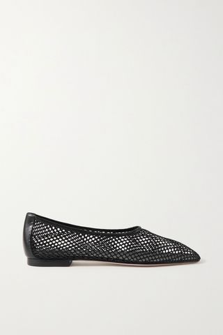 Porte & Paire + Fishnet Loafer Flats