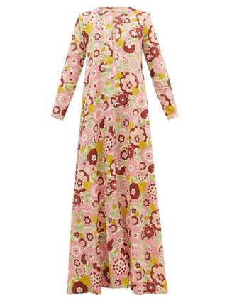 Dodo Bar or + Nilli Floral-Print Cotton Maxi Dress