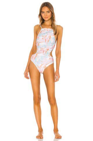 WeWoreWhat + Liv One Piece in Sky Blue