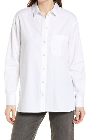 Madewell + Oversize Ex-Boyfriend Button-Up Shirt