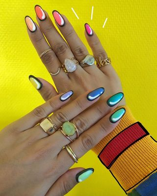 8 bright, rainbow-themed nail art designs you need to try during Pride  month (and beyond) | Vogue India