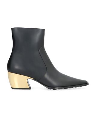 Bottega Veneta + Tex Leather Ankle Boots