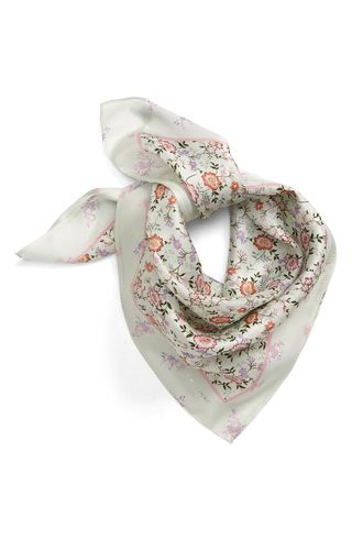 Rebecca Minkoff + Doiley Floral Print Silk Bandana