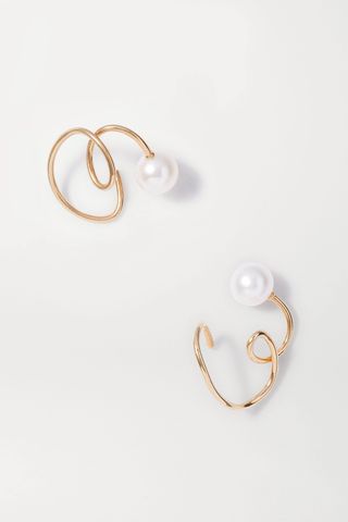 Sarah & Sebastian + Buoy Gold Vermeil Pearl Ear Cuffs