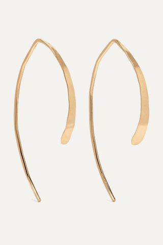 Melissa Joy Manning + Wishbone 14-Karat Gold Earrings