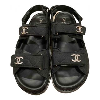 Chanel + Dad Sandals Cloth Sandal