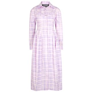Jacquemus + La Robe Valensole Checked Cotton-Poplin Midi Dress
