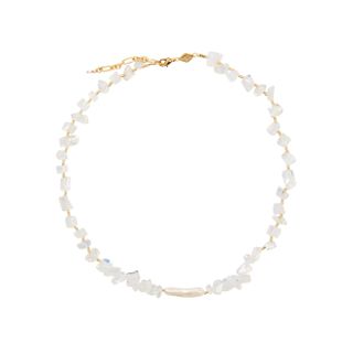 Anni Lu + Ines 18kt Gold-Plated Beaded Necklace