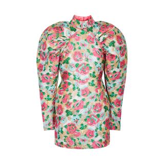 Rotate Birger Christensen + Kim Floral Brocade Mini Dress