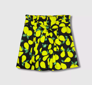 Who What Wear x Target + Printed Mid-Rise Paperbag Shorts