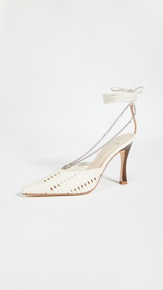 Brother Vellies + Olivia Chain Wrap Pumps