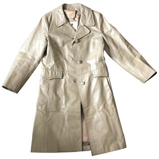 Non Signé / Unsigned + Leather Trench Coat