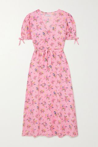 Faithfull the Brand + Daija Floral-Print Crepe Midi Dress