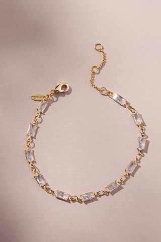 Anthropologie + Rectangle Chain Bracelet