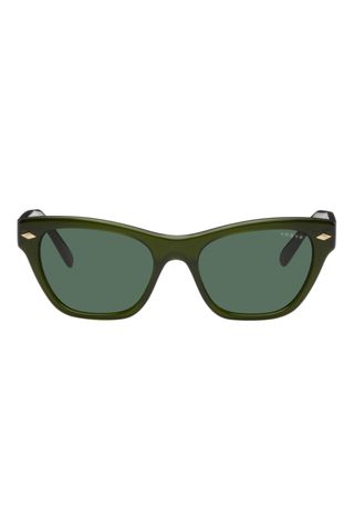 Vogue Eyewear + Green Hailey Bieber Edition Square Sunglasses