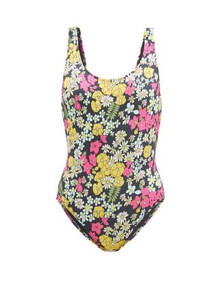 Issimo x Solid & Striped + The Anne Marie Floral-Print Swimsuit