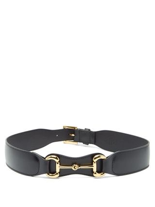 Gucci + Horsebit Leather Belt