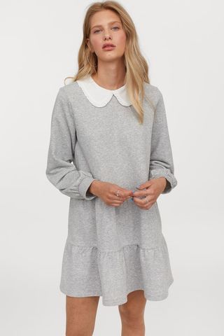 H&M + Collared Sweatshirt Dress