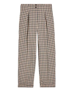 Topshop + Check Ovoid Peg Trousers