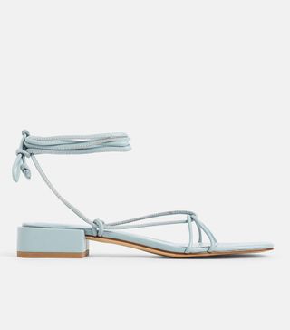 Charles & Keith + Strappy Ankle Tie Sandals