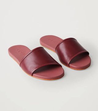 COS + Leather Sliders