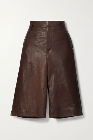 Brunello Cucinelli + Leather Shorts