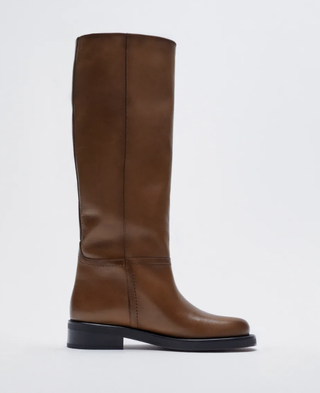 Zara + HIGH-HEEL Leather Boots