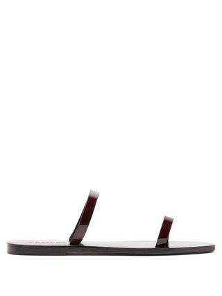 A.Emery + Lola Patent-Strap Leather Slides