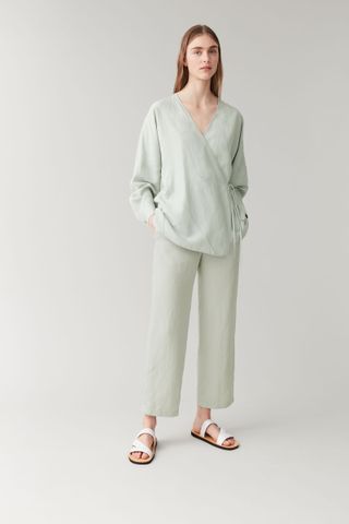 COS + Lyocell-Linen Elasticated Trousers