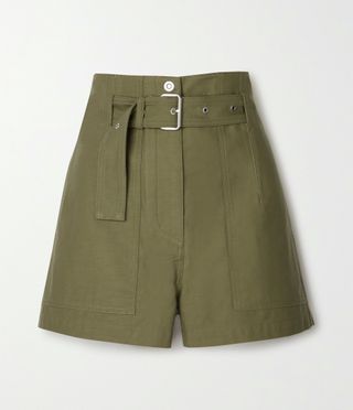 3.1 Phillip Lim + Belted Cotton-Twill Shorts