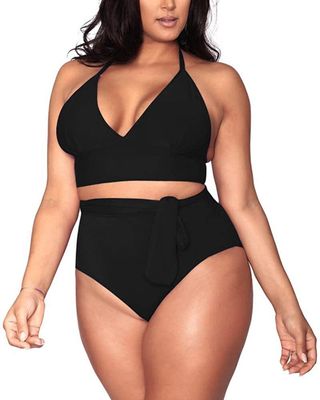 Sovoyontee + High Waisted Tummy Control Swimsuit