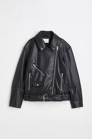 H&M + Oversized Biker Jacket
