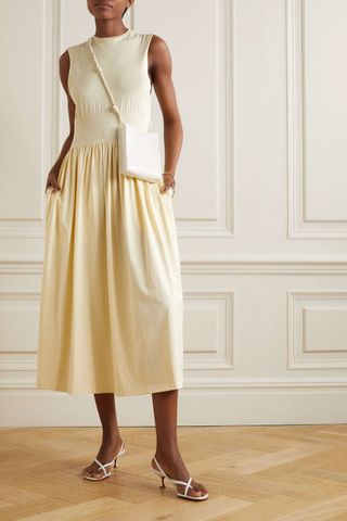 Toteme + Organic Cotton-Jersey Midi Dress