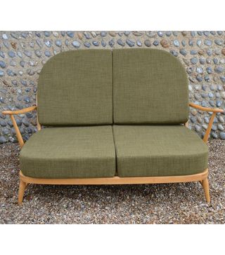 Vintage + Ercol Windsor 203/2 Seater Sofa With New Cushions