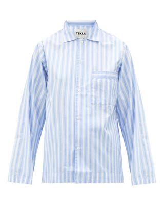 Tekla + Striped Organic-Cotton Pyjama Shirt