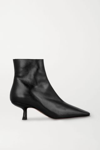 By Far + Lange Leather Ankle Boots