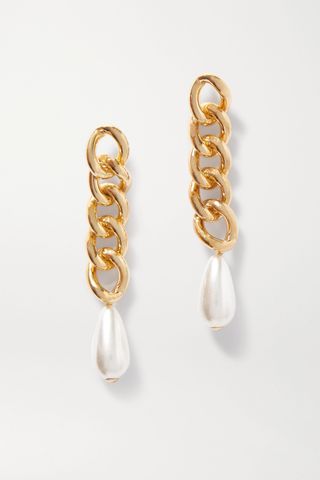 Rosantica + Gold-Tone Faux Pearl Earrings