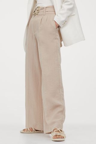 H&M + Wide Belted Pants